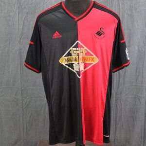 Swansea City AFC Jersey - 2014 Away Jersey 6 Ashley Williams - Men's 3XL